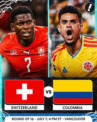 Switzerland vs Colombia
